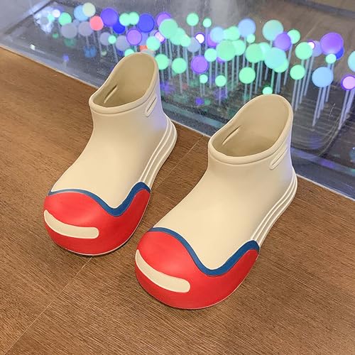 Kids Rain Boots for Boys Girls, EVA Boots, Mid-calf rain boots Lightweight Mud Shoes for Water Beach Outdoor Playing (Little Kid)3