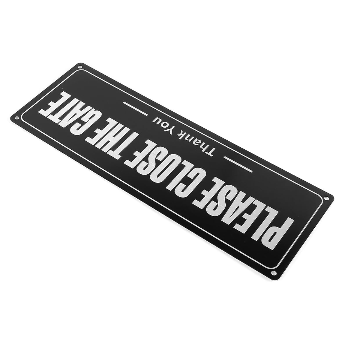 2 pezzi Cartello "Si prega di chiudere il cancello", cartelli e targhe personalizzati, cartello per porta, capanno, giardino, cortile, cancello, uso interno ed esterno, 25 x 9 cm