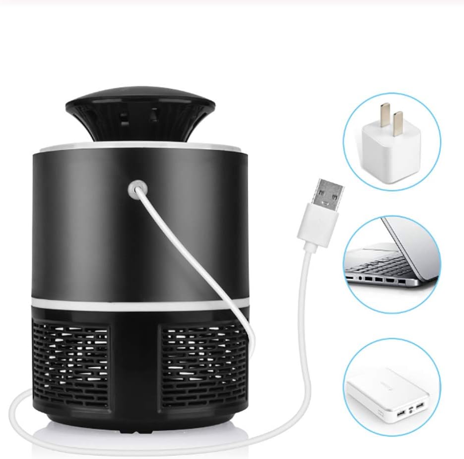 Mosquito Killer Usb,electric Mosquito Lamp,physical Home Led Bug Zapper Indoor Insect Trap Radiationless Repellent Lights Black