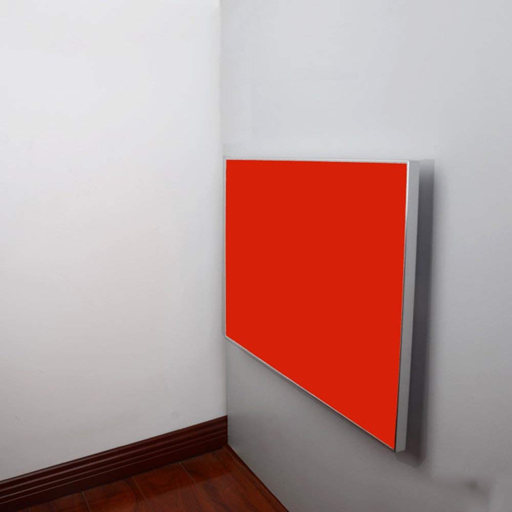 Table de salle à manger MU Lazy Table murale en alliage d'aluminium rouge design 70x45