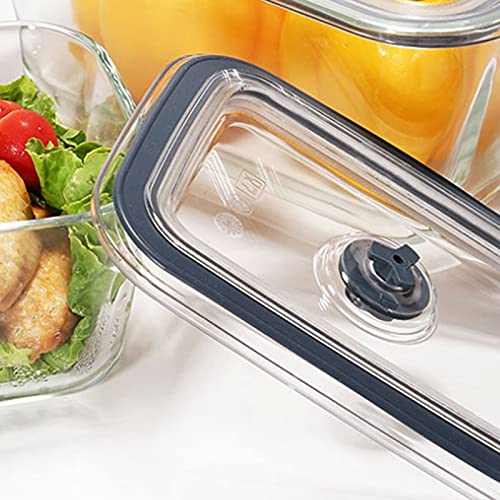 JINGYAN Bento Box Scatola di immagazzinaggio alimentari in vetro per la famiglia, può contenere frutta, verdura, ecc. Per conservazione