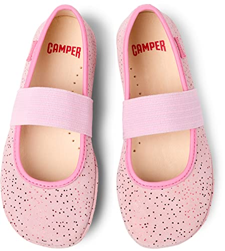 Camper Kids Girls Ballet Flat, Lt/Pastel Pink, 9 Toddler #TOP2