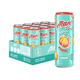 Alani Nu Juicy Peach Sugar Free Energy Drink (Pack of 12)