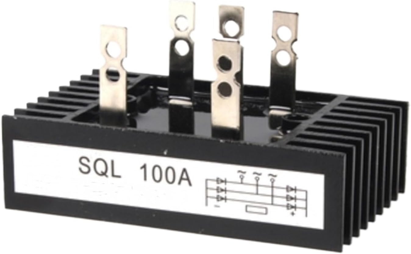 SQL-100A Amp 1000V Heatsink Shape 3 Phase Diode Metal Case Bridge Rectifier