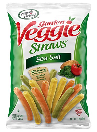 Sensible Portions Garden Veggie Straws, Sea Salt, 7 oz. (Pack of 6)