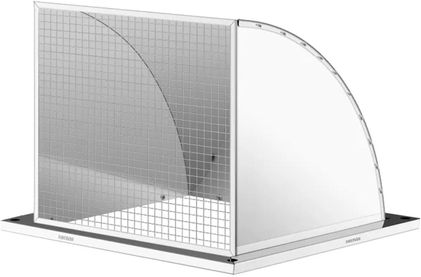 Grille de ventilation carrée 12 pouces pour rénover la façade de maison