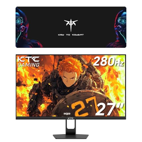 Image of KTC 27 Inch 280Hz FHD Gaming Monitor & Large Mouse Pad