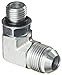 Eaton Weatherhead C5515X8X6 Carbon Steel SAE 37 Degree (JIC) Flare-Twin Fitting, 90 Degree Elbow, 3/8" Straight Thread O-Ring Boss x 1/2" JIC Male