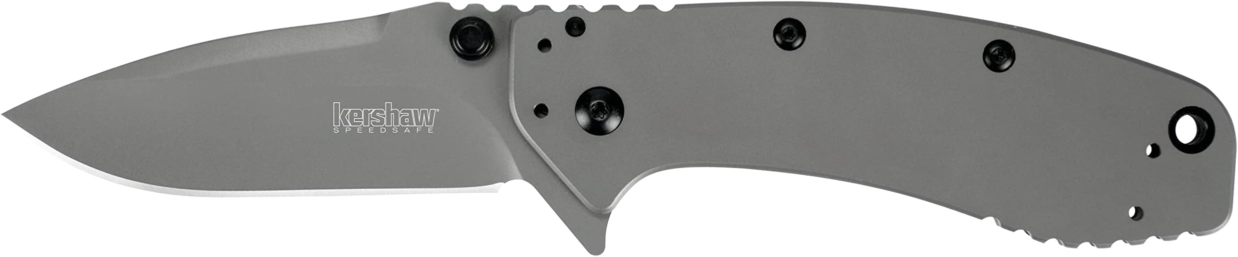 Kershaw XL Cryo II Pocket Knife, 3.25" 8Cr13MoV Steel Titanium-Coated Blade, Assisted Everyday Carry Pocket Knife