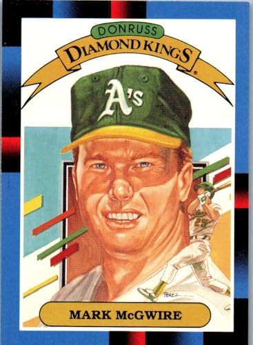 Mark McGwire Diamond Kings Donruss Collectible Baseball Card - 1988 Leaf Donruss #1 (Athletics)