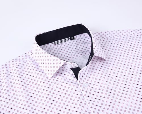 Alex Vando Mens Printed Dress Shirts Long Sleeve Regular Fit Button Down Shirt