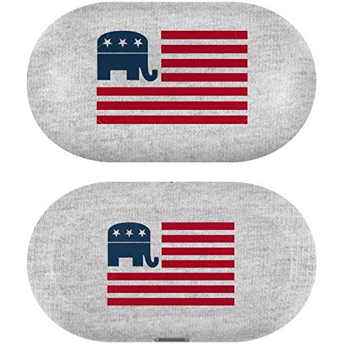 Skinit Decal Audio Skin Compatible with Samsung Galaxy Buds+ - Officially Licensed Skinit Originally Designed Republican American Flag Design