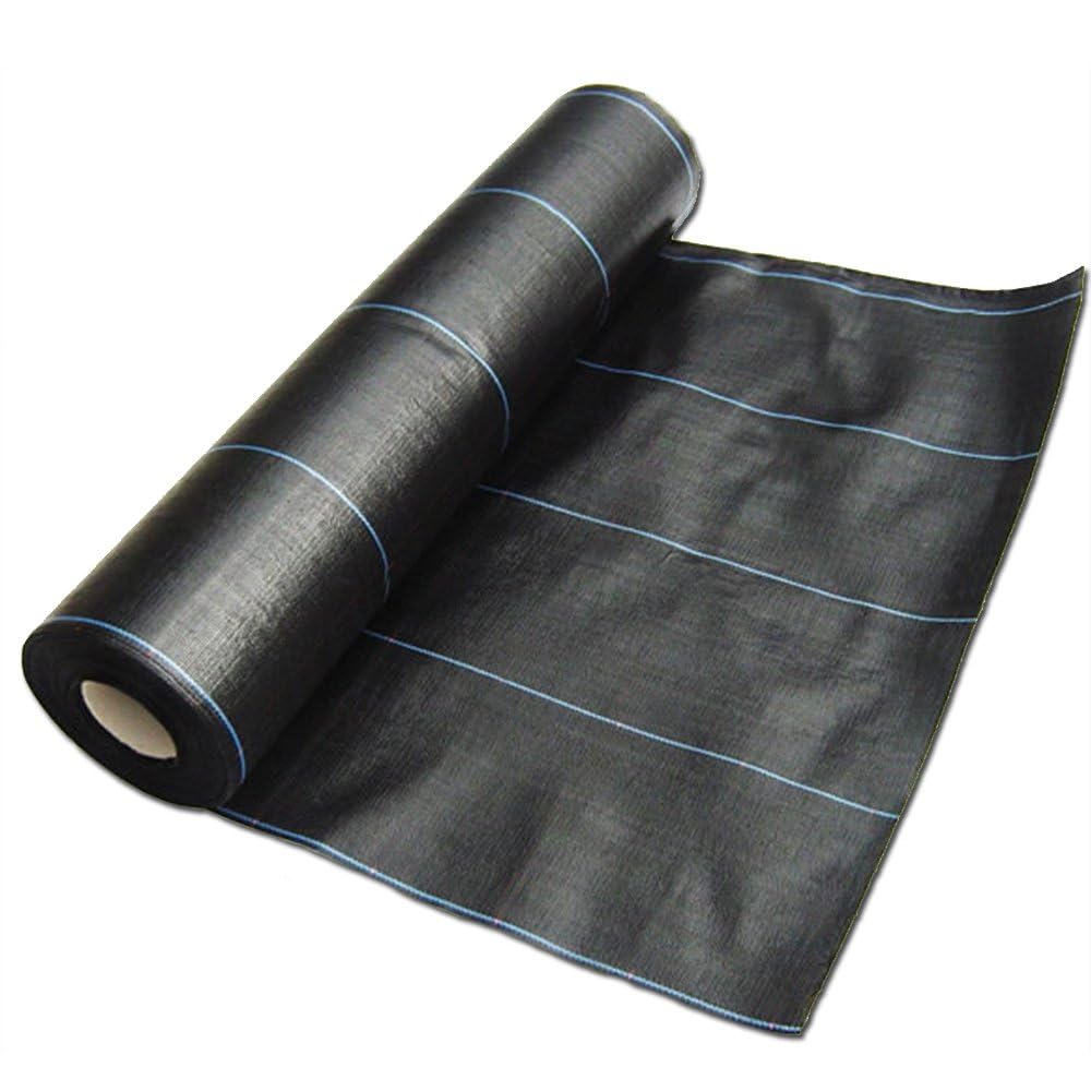 1M X 50M Heavy Duty Woven Weed Control Ground Mulch Landscape Fabric +50 PEGS