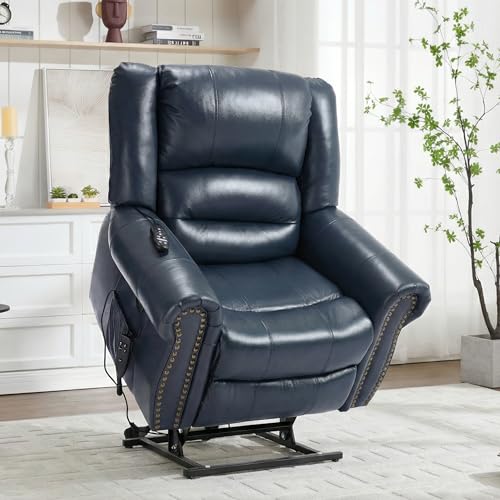 EZZUP Genuine Leather Power Lift Recliner