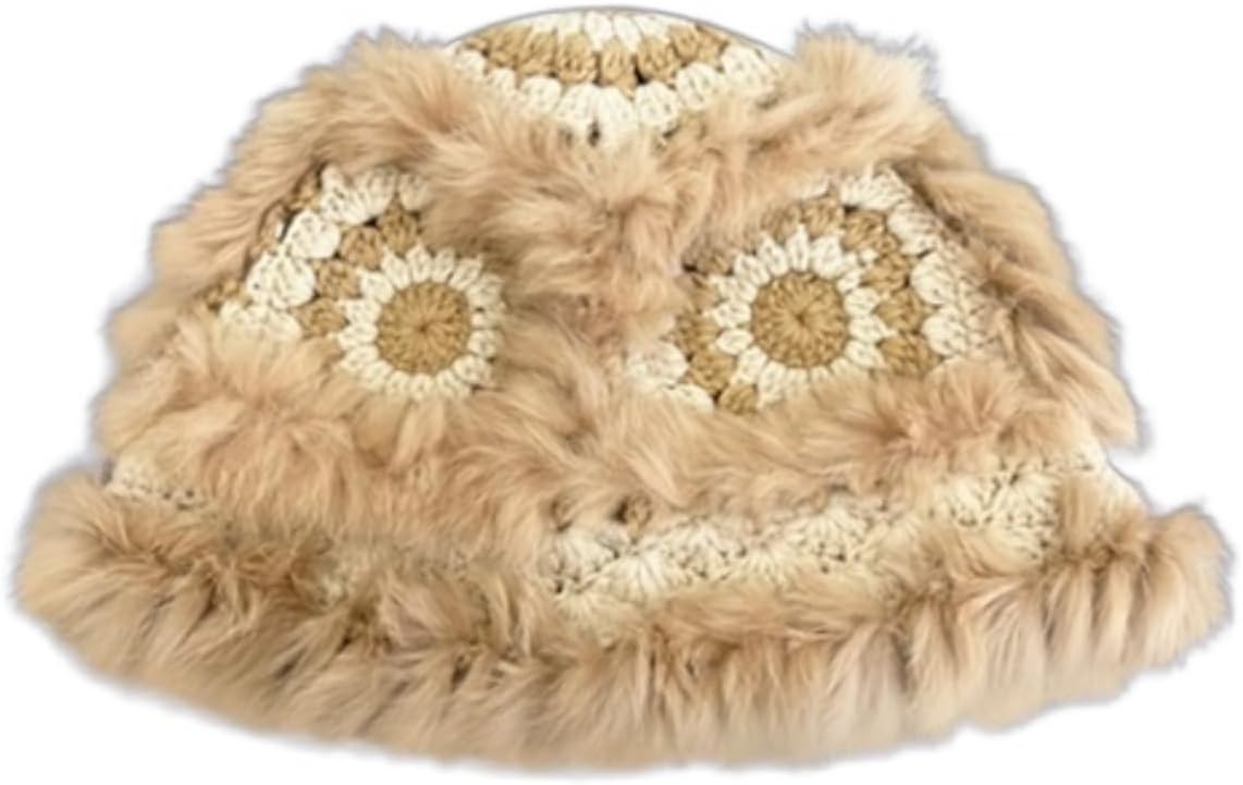 Winter Hat Plush Fisherman's Hat Lion Dance Hat Warm Thick Knitted Hat For Collocation Warm Hat