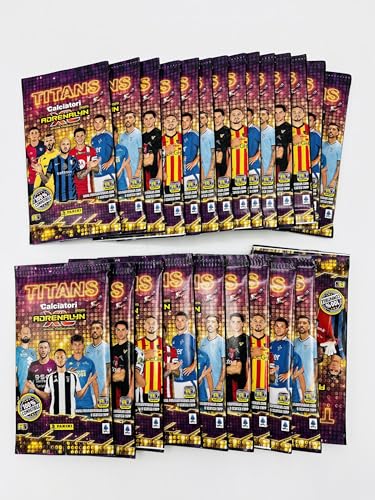 manuelkant 25 bustine promozionali per la raccolta di Calciatori Adrenalyn 2025 TITANS Panini