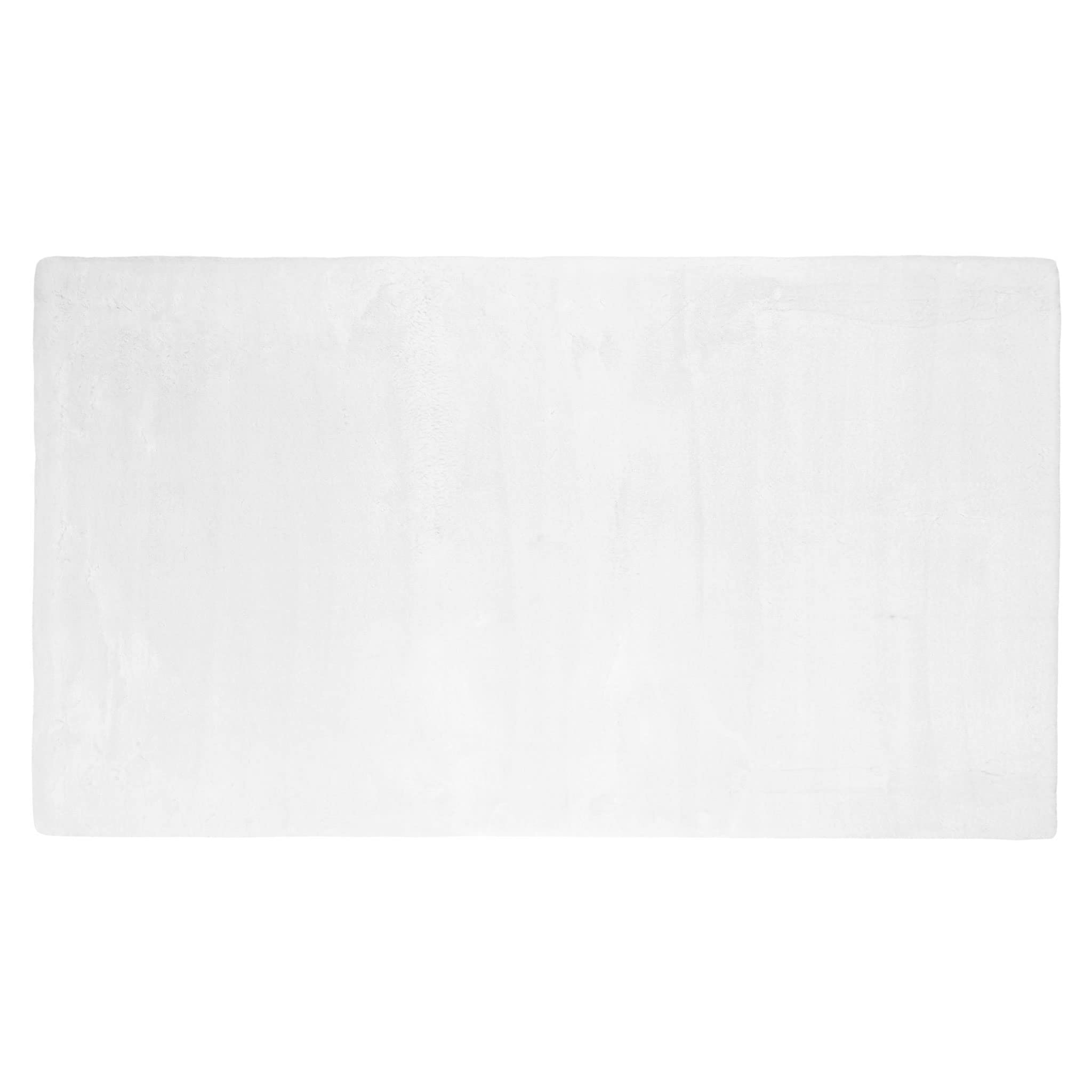 Rug Happy 090 x 160 cm blanc petit tapis de salon moderne et lumineux