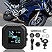 Produktbild Aigend Reifendrucküberwachung Motorrad, LCD Display Motorrad Wireless TPMS Monitor Tire Pressure Monitor System