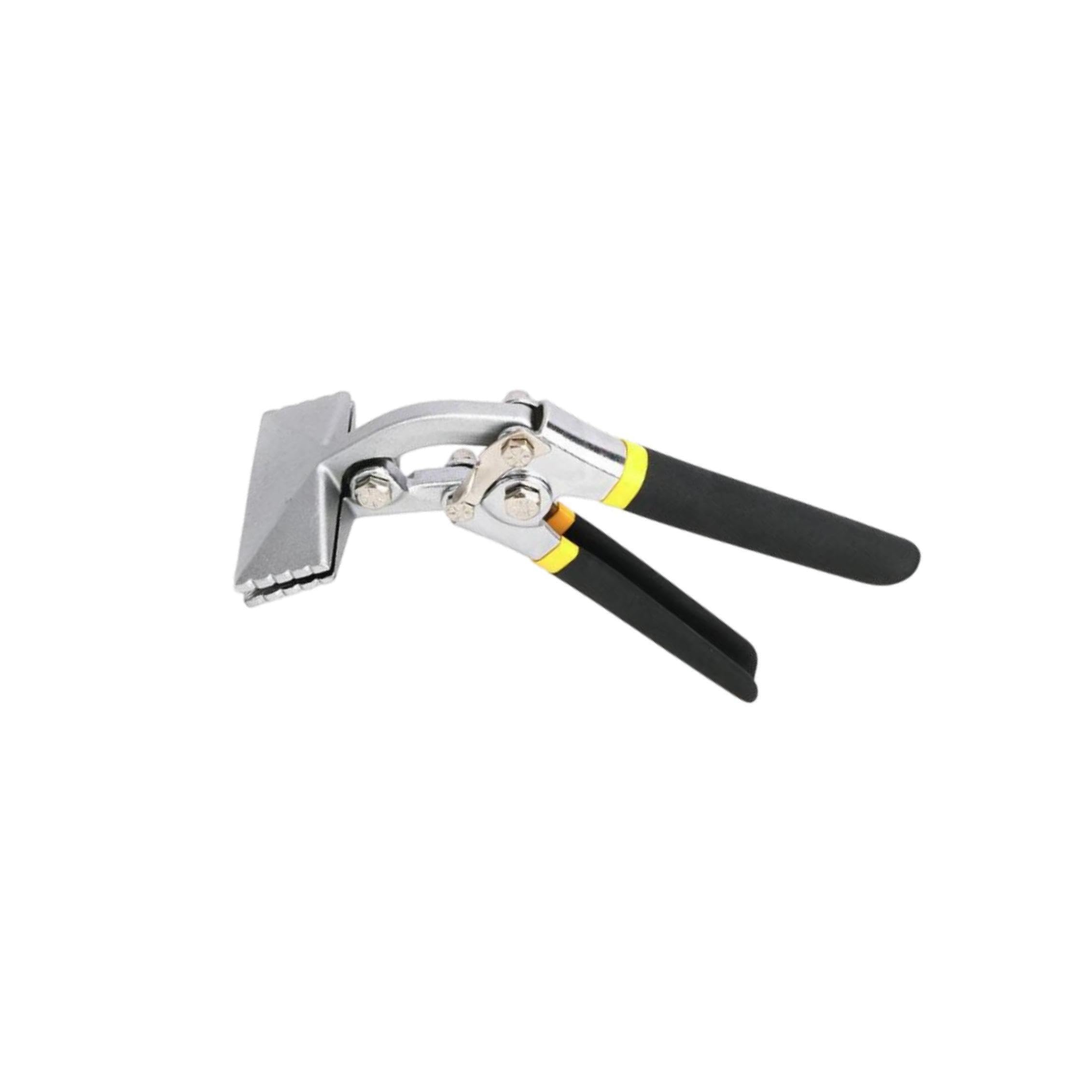Cydzsra Black, Silver Versatile Metal Bender Tool Sheet Metal Hand Seamer Solution For Various Sheet Processing Requirements Hand Seamers Tools Pliers, 80Mm Bending Head