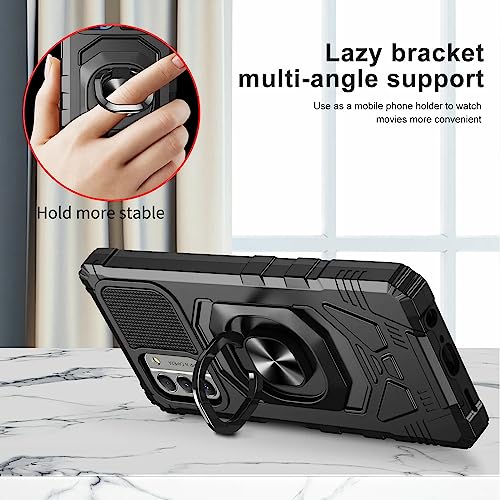 Coque Nokia G100 antichoc pour éviter les bris d'écran avec béquille rouge