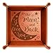 Kate Posh - I Love You to the Moon and Back Engraved Leather Catchall Valet Tray, Our 3rd Wedding Anniversary, 3 Years as Husband & Wife, Gifts for Her, for Him, for Couples (Rawhide)
