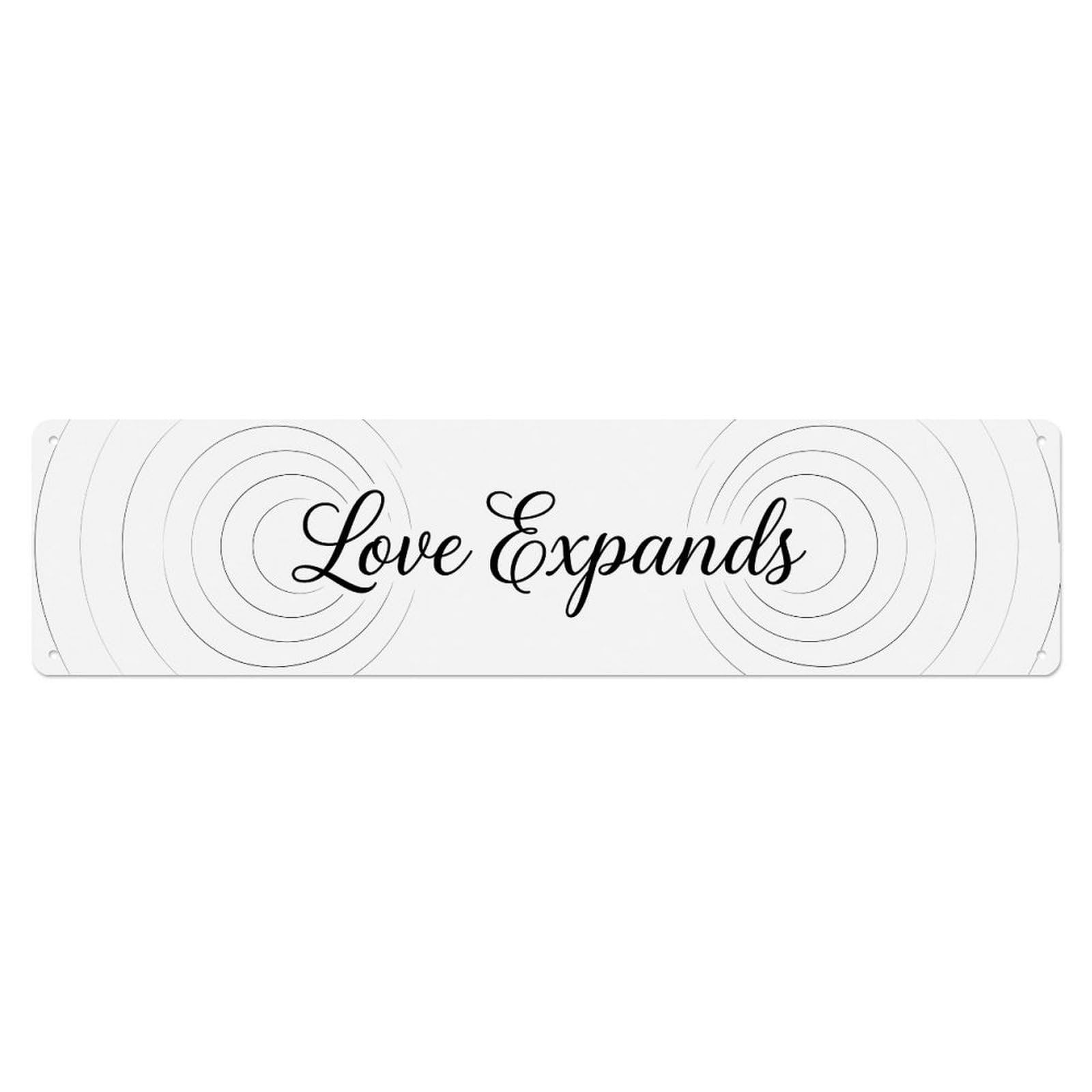 Love Expands Tranquil Retreat Metal Tin Sign