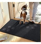 Passionsure Indoor Doormat, Non-Slip Absorbent Dirt Trapper Mats, Low-Profile Inside Floor Mats, ...