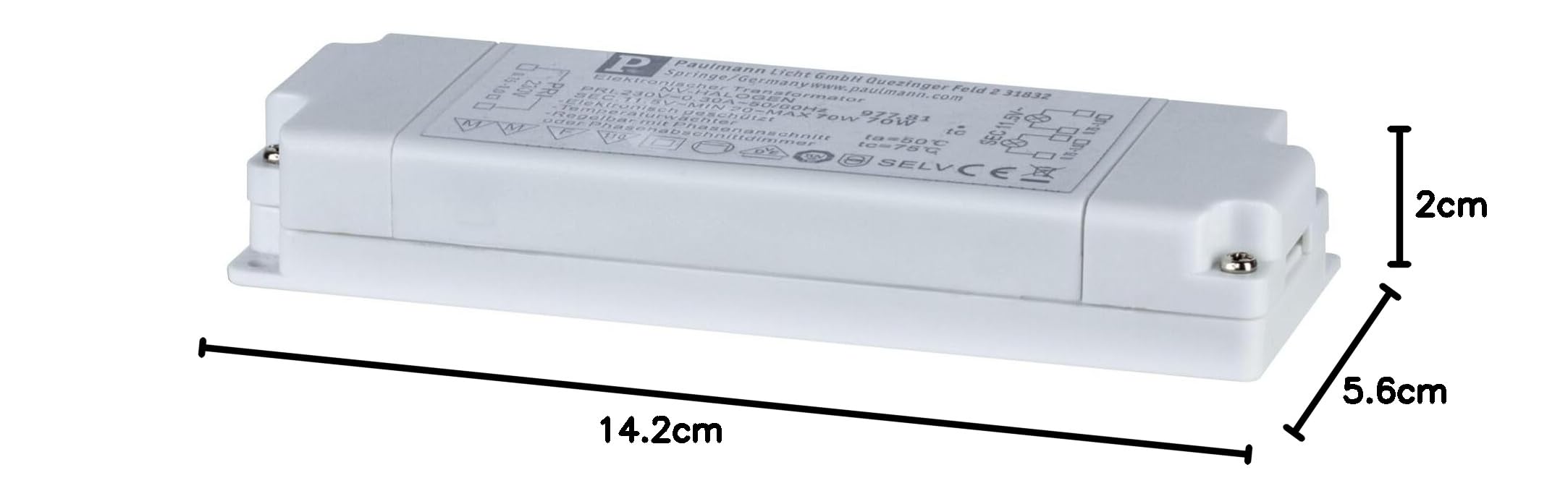 Paulmann 97781 transfo électronique transformateur max. 20-70 watts gradable ballast Blanc pilote plastique Driver