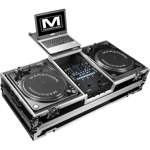 Marathon Digital DJ Turntable, 8.00 x 21.00 x 45.00 (MA-2TTRN62WLTBAT)