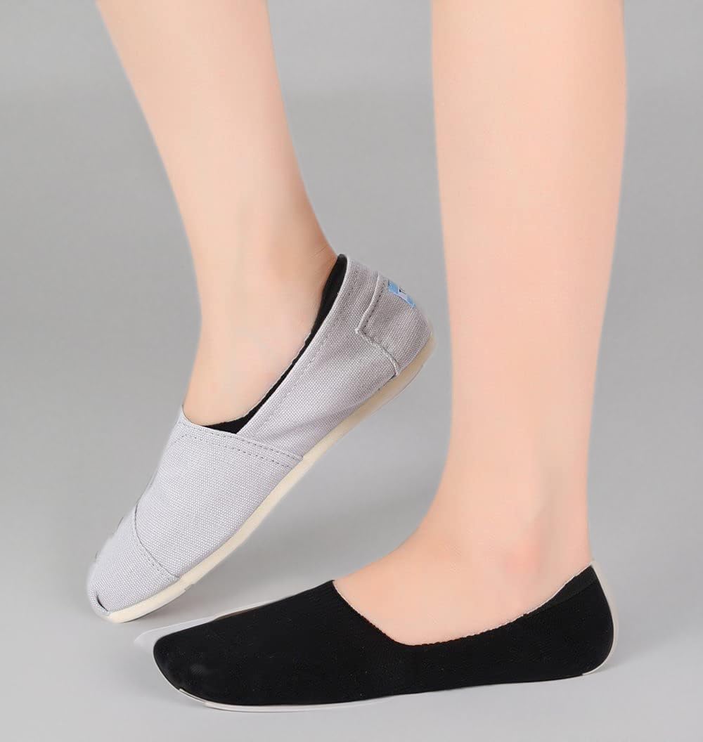 Pareberry Women's Thick Cushion Cotton Athletics Casual Low Cut Flat Non-Slip Boat Liner No Show Socks-5/10 Pack - Image 7