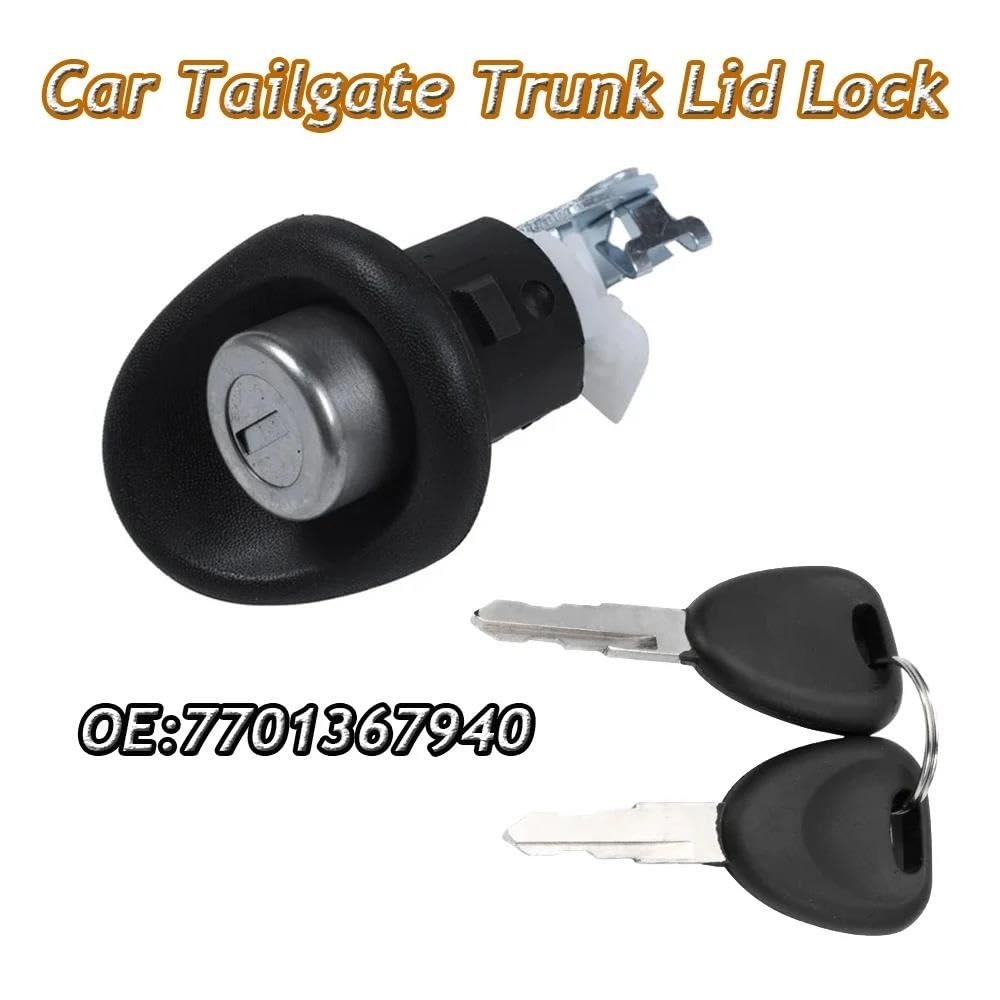 Serratura Coperchio Bagagliaio Auto Doppia Chiave Per 　R&enault Per　 TWINGO Tutti I Modelli 1993 1994 1995 1996 1997 1998-2007 7701367940 6001551102