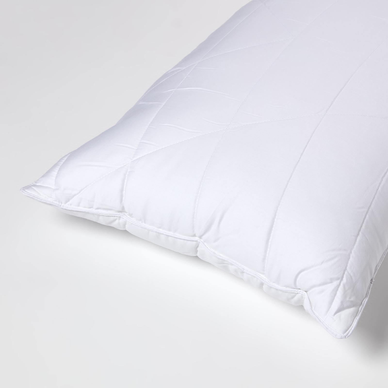 Homescapes Bio-Bambus-Kopfkissen 50 x 75 cm, medium-weiches Kissen mit separaten Taschen und Bambus-Baumwoll-Hülle, waschbares Gesundheitskissen für Rückenschläfer
