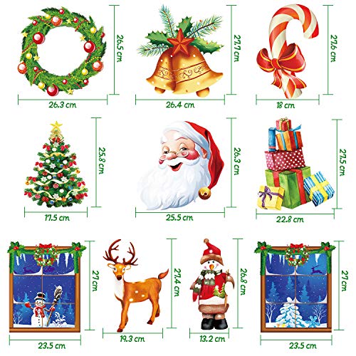 10 Pieces Christmas Cutouts Decoration Winter Cutouts With Glue Point Dots For Christmas Party Winter Bulletin Board Classroom School Home Window Or Door #TOP1