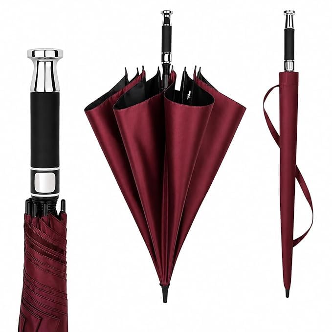Image of Premium Auto Open 47 inch Big Size Umbrella for Men & Women | Windproof & UV Protection Umbrella With Strong Frame and Comfortable Grip Handle
