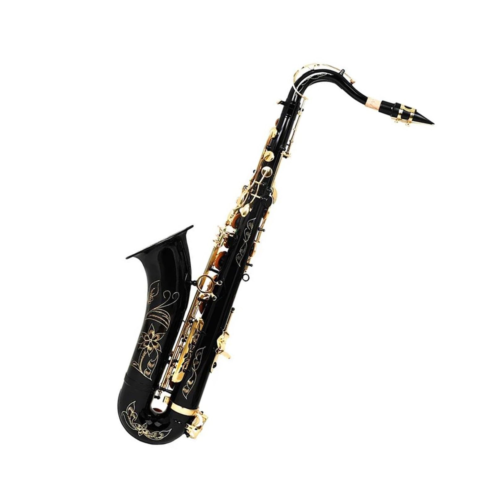 Saksofon Tenorowy Bb Profesjonalny Instrument Dęty Z Futerałem Paskiem Do Czyszczenia I Akcesoriami Zestaw Saksofonowy