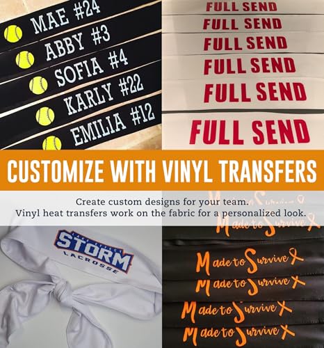 Image of OutdoorEssentials Tie Headband - Sweat-Wicking Running Headband - Hair Control Head Tie - Ninja Costume Accessories