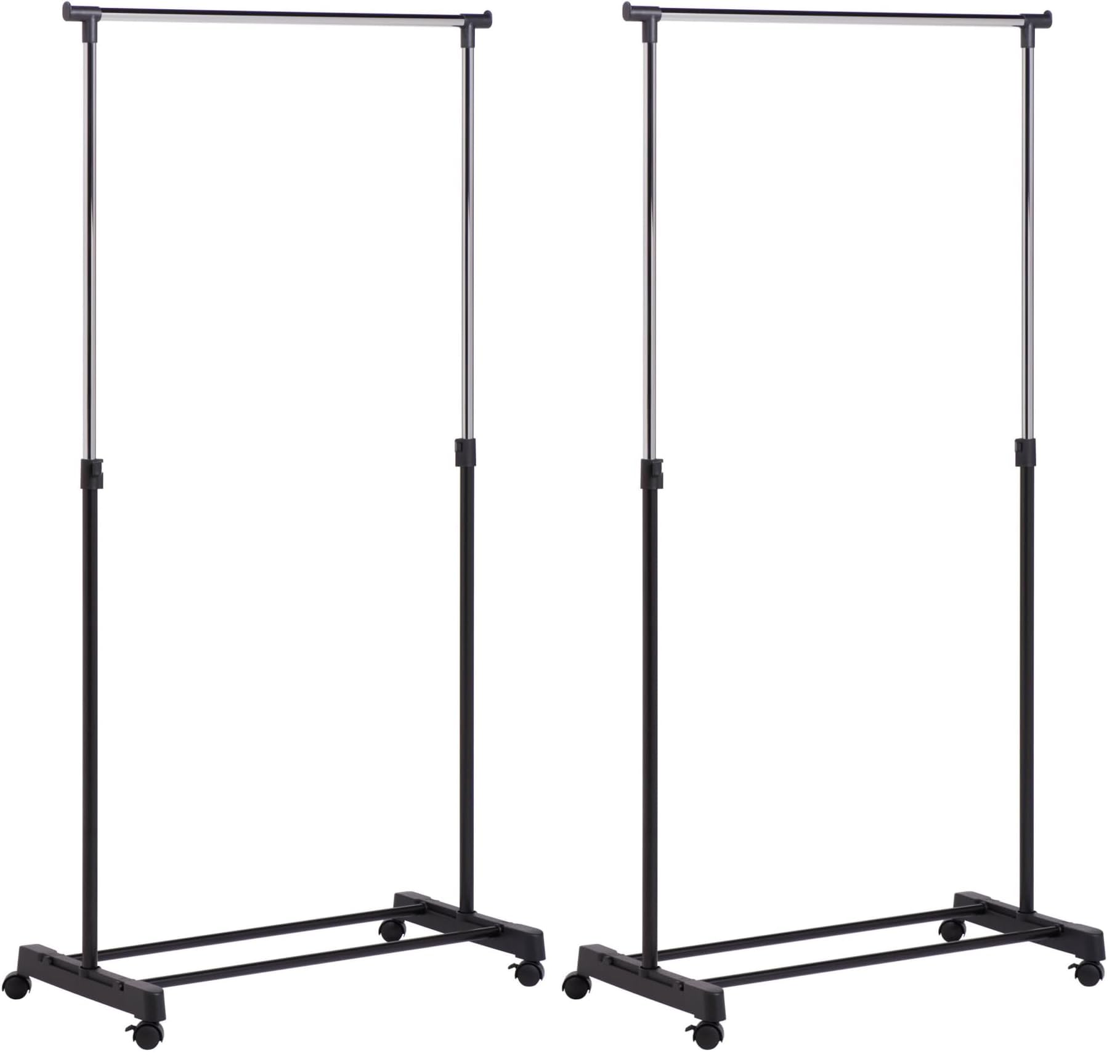 Porte-vêtement télescopique pour manque de place, portant acier ajustable Honey-Can-Do GAR-01122