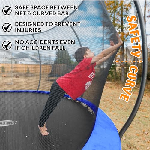 image for JUMPZYLLA Trampoline 8FT 10FT 12FT 14FT 15FT 16FT Trampoline with Encl