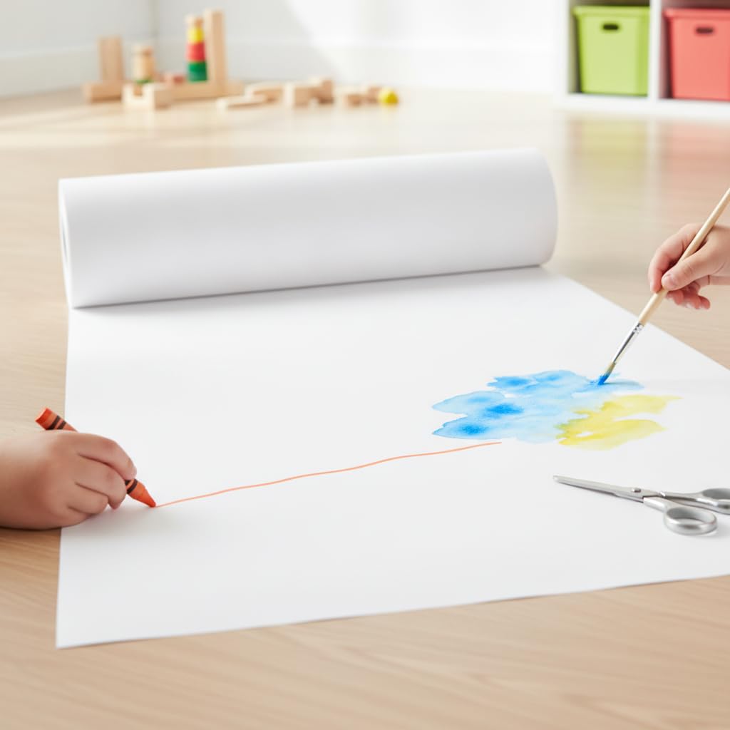 Carta da Disegno in Rotolo per Bambini, 20m x 44cm