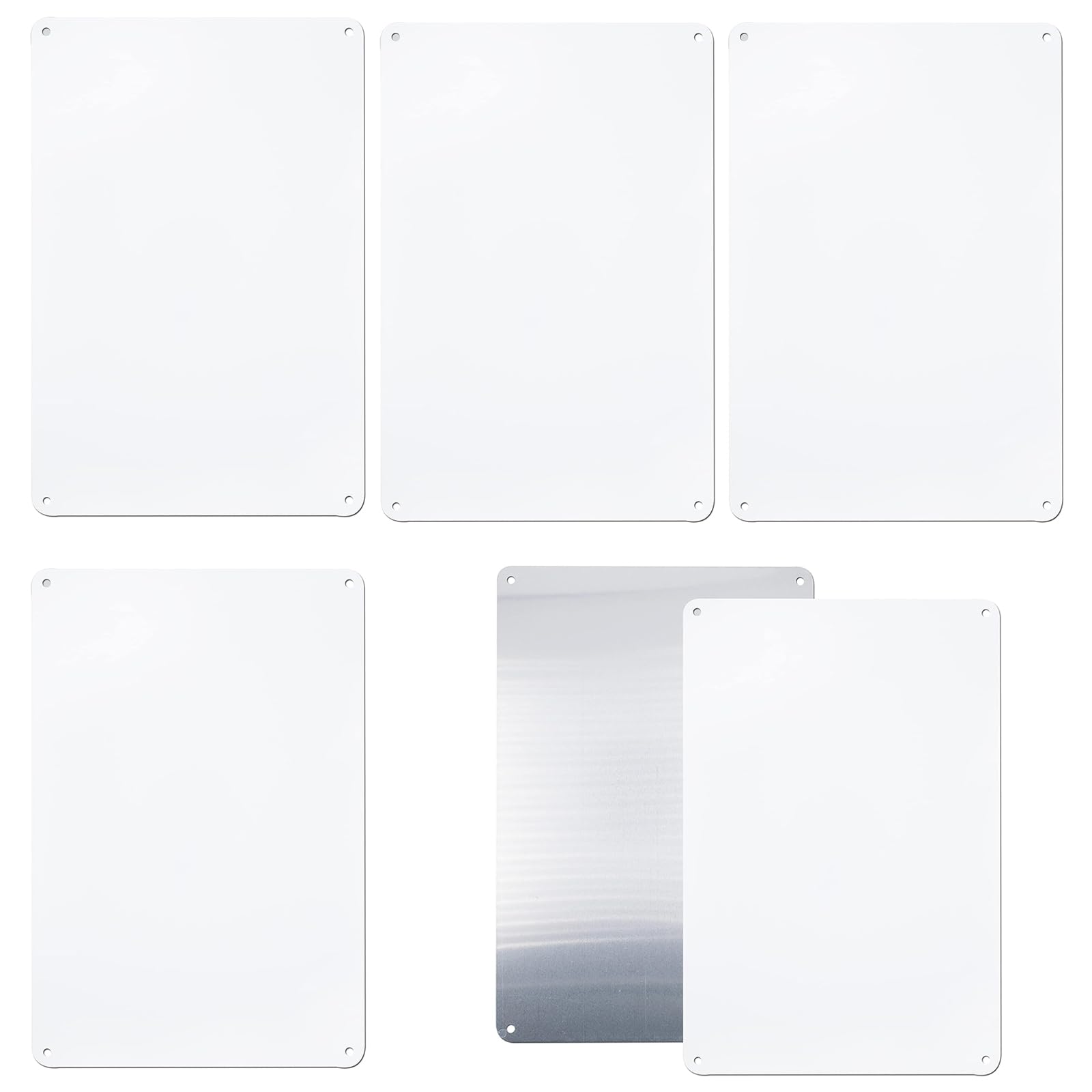 Blank metal aluminium sign sublimation board 300x200 mm panneau publicitaire transfert thermique