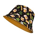 Dedoles Anglerhut Unisex Damen Herren Fischerhut Wendbar Baumwolle viele lustiges Design Geschenk Zwei Designs in einem, Farbe: Sommerbier