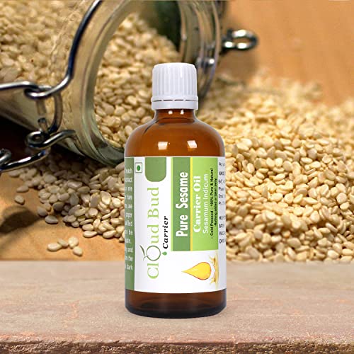 Cloud Bud Pure Sesame Oil Sesamum Indicum Pure Sesame Oil Sesame Seed Oil For Body For Hair For Cooking For Skin 100% 5Ml (0.169 Ounce) #TOP1