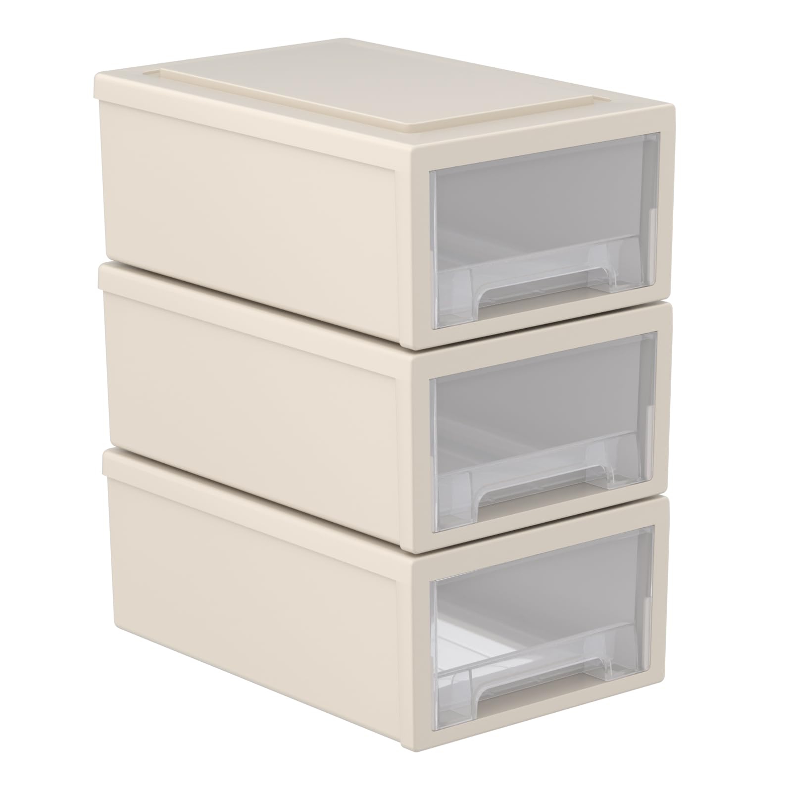 Tour De Rangement 3 Tiroirs Transparents - Empilable 30x20cm | Organisation Bureau