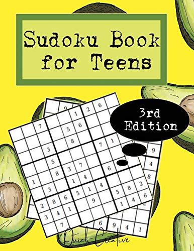 Sudoku Book For Teens 3rd Edition: Easy to Medium Sudoku Puzzles Including 330 Sudoku Puzzles with Solutions, Avocado Edition, Great Gift for Teens or Tweens (Teen Edition Volume)