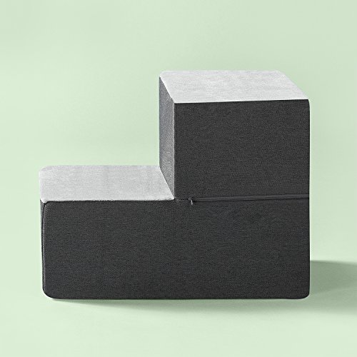 Zinus Easy Pet Stairs/Pet Ramp/Pet Ladder, X-Small, Grey #TOP2