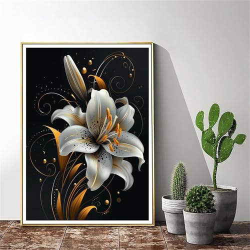 Peinture par numéro 100x130cm grand format pour décorer son salon sans savoir dessiner