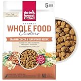 The Honest Kitchen Human Grade Dry Dog Food, Whole Food Clusters Grain Free Dry Dog Food, Beef, 5 lb Bag