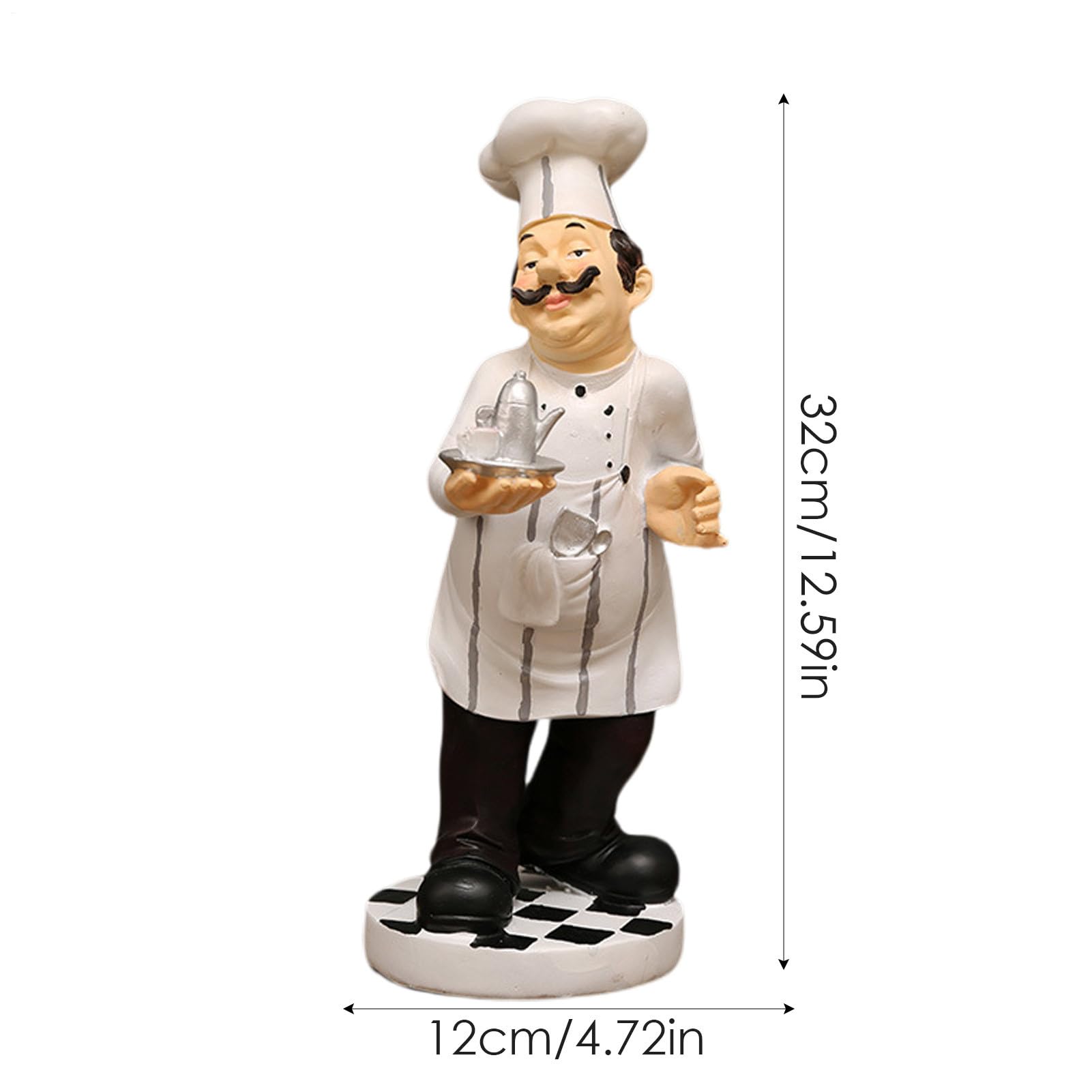 Kochfiguren für,Koch-Statue für,Kochkochen kleine Statue - Harz Tisch