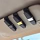 feyiubmen 2Pcs Brillenhalter für Auto Sonnenblende Sonnenbrillenhalter Clip Doppel-Enden Brillenhalter Clip Aufhänger Ticket Card Clip Halter mit 180 Grad drehbar