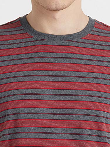 Image of Jockey 2717 Men's Super Combed Cotton Rich Striped Round Neck Half Sleeve Regular Fit T-Shirt